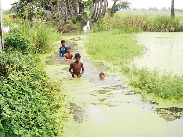 People facing horrible problem at Magarhat's water problem