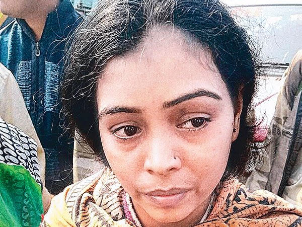 Accident victim Ruby Gupta is searching for her father in the debris