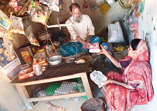 Exchange of commodities instead of currency in the remote village of Birbhum