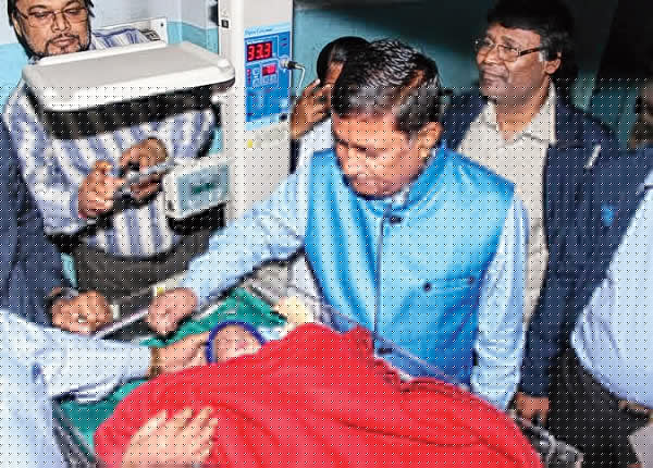 A newborn baby has been rescued from a goods train 