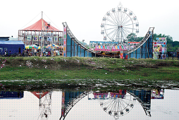 Fair at border area in autumn season at karimganj