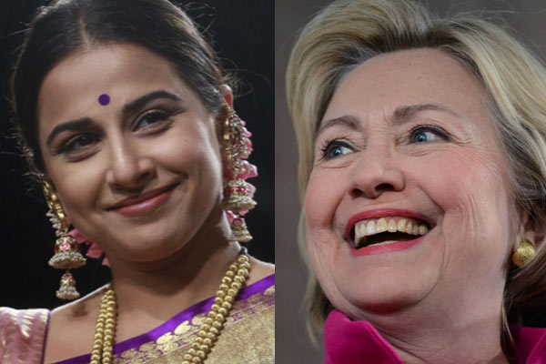 Vidya Balan says praying for Hillary Clinton dgtl