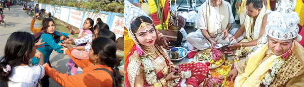 Forgetting the past SFI woman leader ties knot with TMCP leader