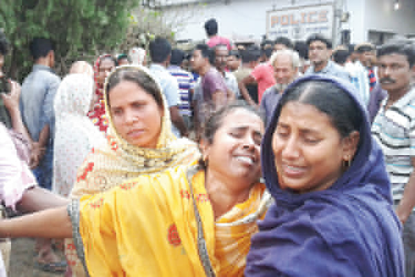 Truck lost control and went into stores, two dead