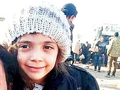 Seven year old Aleppo twitter girl Bana-Al-Abed, safely evacuated