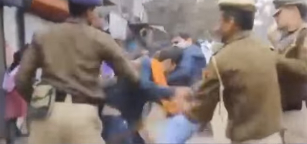 Delhi police in trouble as video became viral