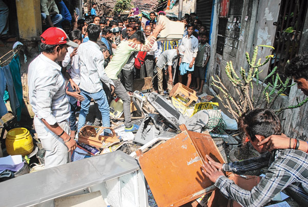 could not seat for madhyamik, the school being vandalized