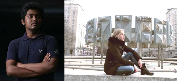 নাবিদ সালেহিন (বাঁ দিকে) গানটি গাইছেন জার্মান গায়িকা নোরা।