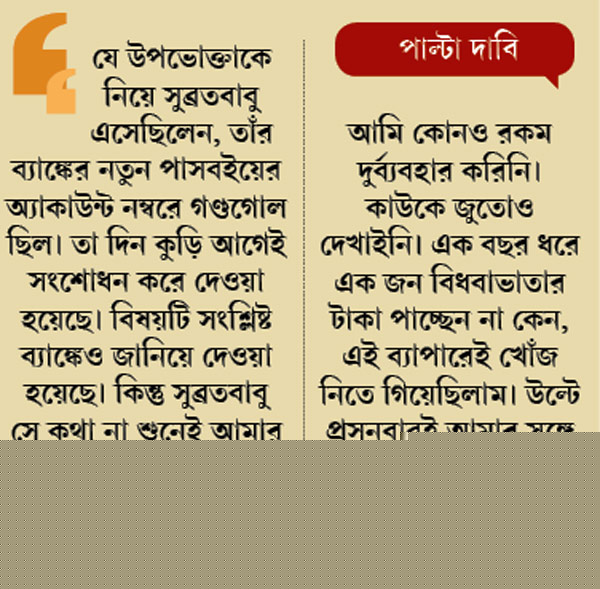 সরকারি কর্মীর সঙ্গে ‘দুর্ব্যবহার’