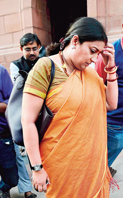 anger over smriti irani's mahisasur comments in parliament