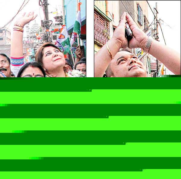 Madan Mitra's wife on the field to help him to win the election