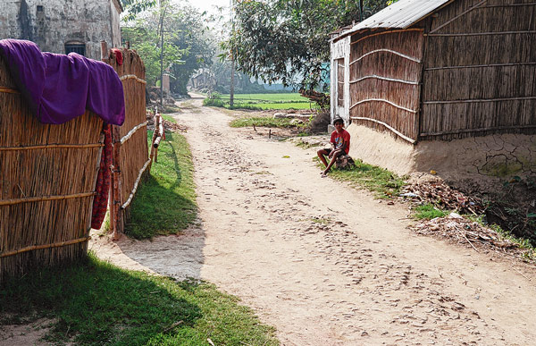 ambulance van can not enter because of poor condition of roads