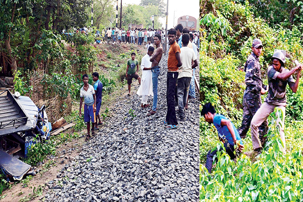 collision with auto and train at Kharagpur, 3 killed