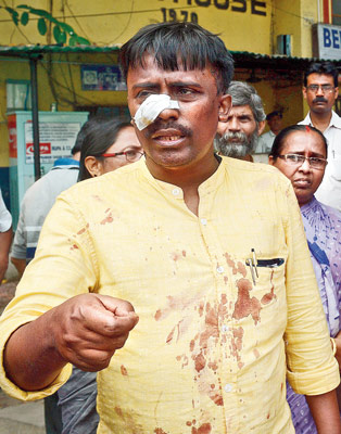 opponents have been attacked during election campaign, alligation against tmc