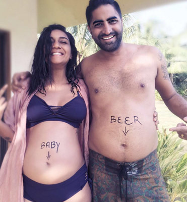 Actress Shveta Salve Shows Off Her Baby Bump in a Bikini dgtl