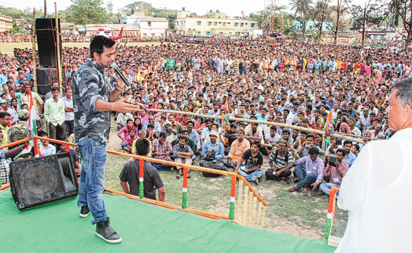 people have come to tmc rally not for politics, but for actor dev