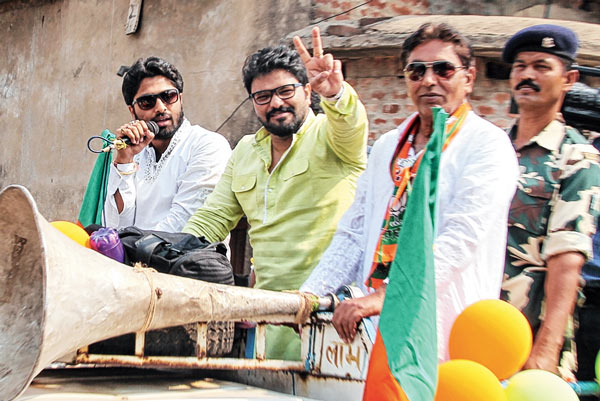 babul supriyo starts election campaign at Asansol