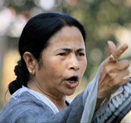 cow dung on CM poster, TMC complaints at commission