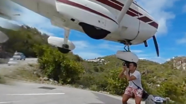 Plane nearly hits man on head, watch video dgtl