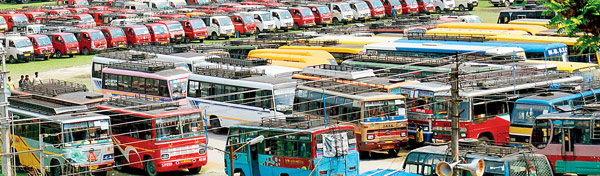 Corpration took over the public buses for election purpose: suffering continues