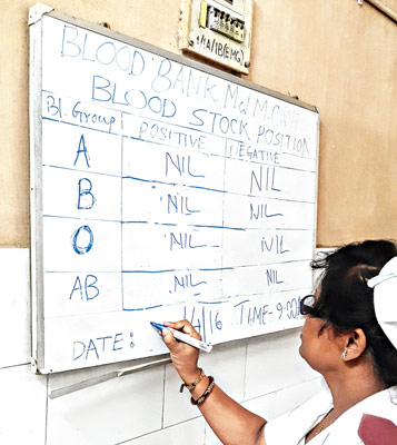 No blood in Blood bank in Murshidabad