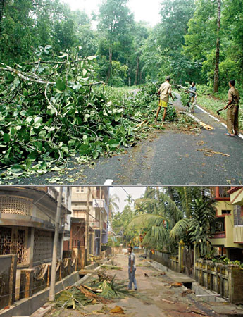 Hail storm, storm damage across Dooars