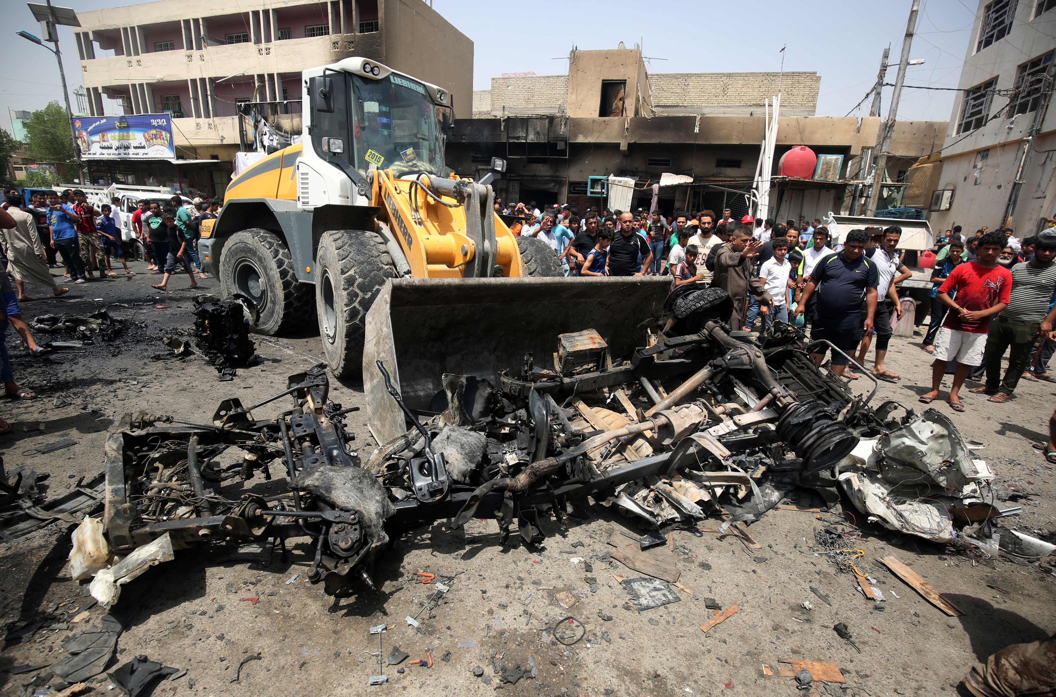 Car bomb blast in baghdad kills at least 50 dgtl