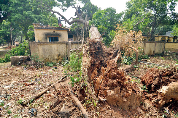 Heavy storm took away people's house