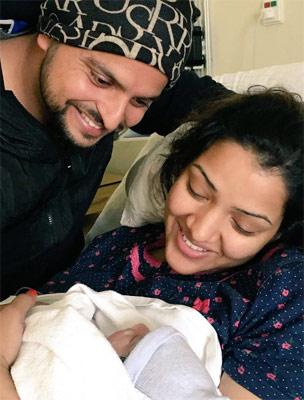 Suresh Raina shares first pics of daughter after becoming father dgtl