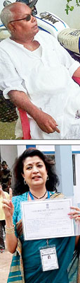 Debashree Roy won from Raidighi keeping aside Kanti Ganguly