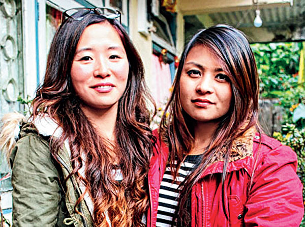 family happy again to see their children back from mountains