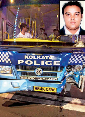 Penalty for Police-van for breaking rules, orders Lalbazar 