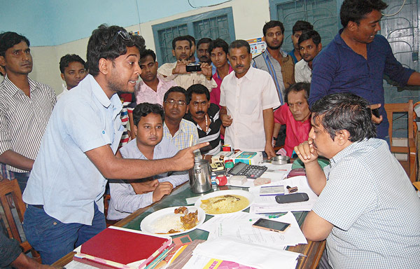 Hospital super's room vandalized