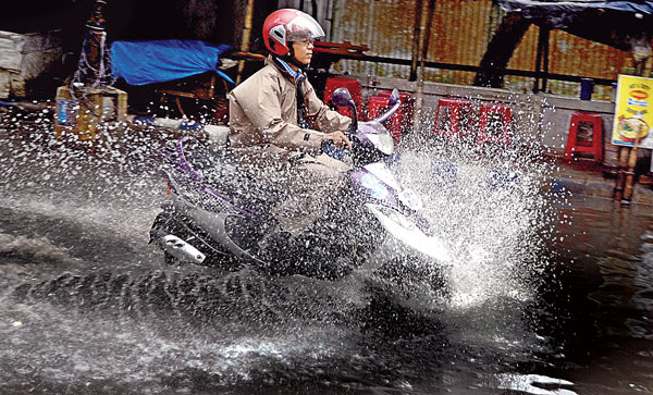 Sudden climatic change after forecast  