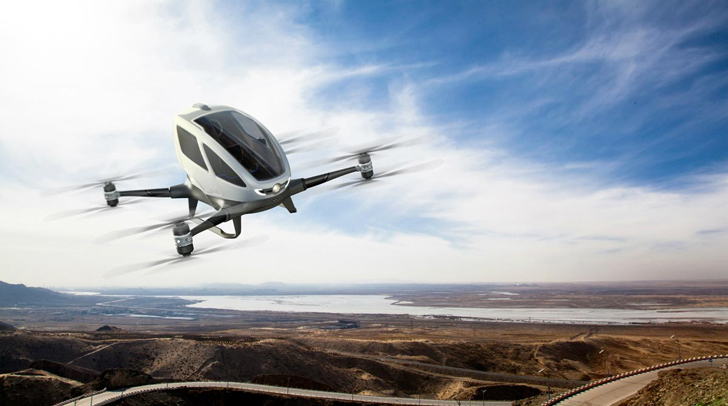 world's first single-passenger drone made by Chinese Company dgtl 