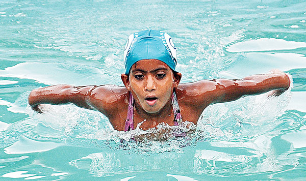Target National swimming record, for little pritha 