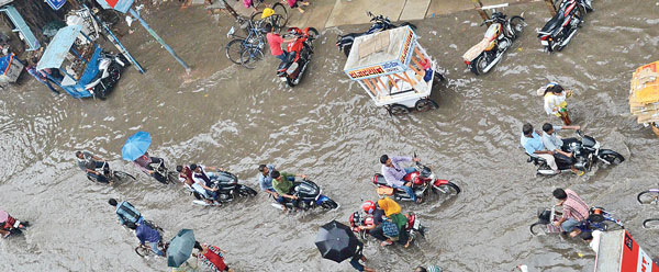 Krishnanagar in deep trouble due to 'small' splash of rain