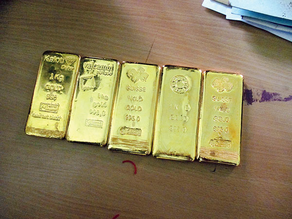 Gold trafficking: one arrested from train