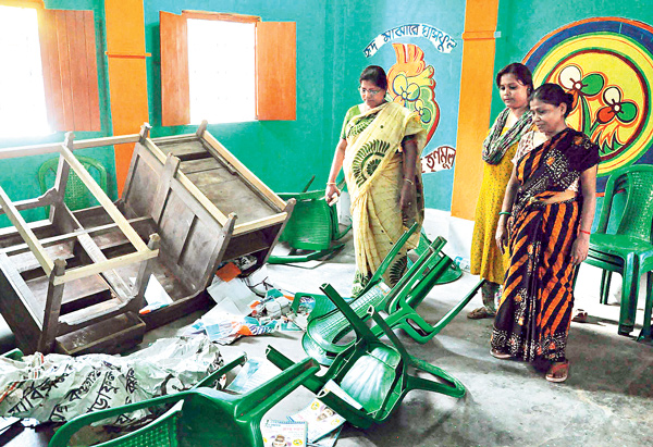 TMC youth organisation office vandalized