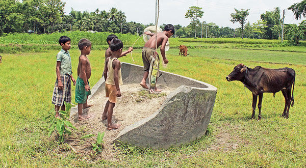 Historical lavatory getting damaged due to less maintainance