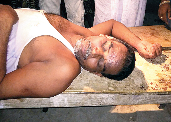 Ex army beaten for protest