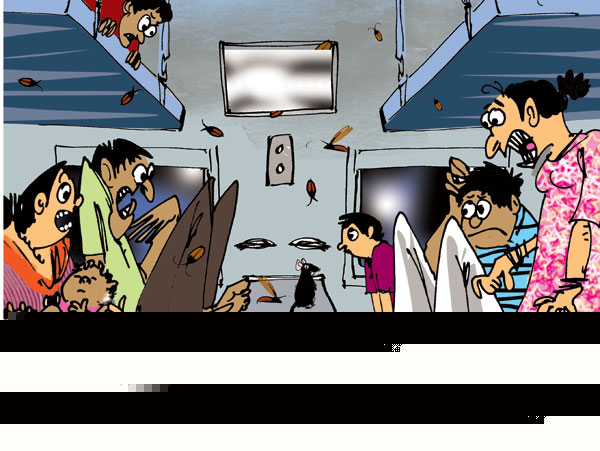 A Hustle-Bustle in Train