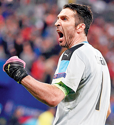 Old  Buffon going to be sharp day by day