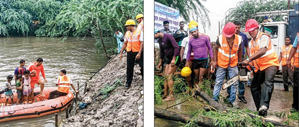 How civilian to be rescued, in crisis condition rescuer shows process