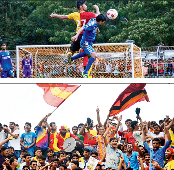East Bengal team in Bangaon Stadium