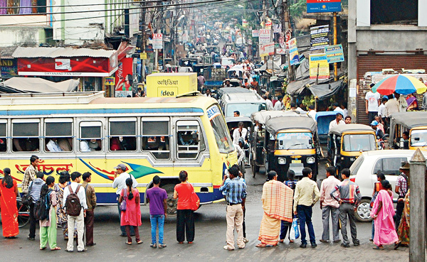 New bus stand close to city
