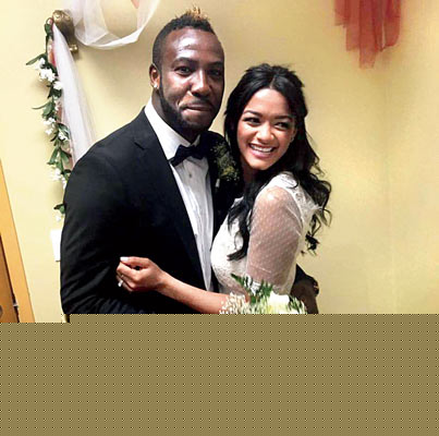Andre Russel got married 