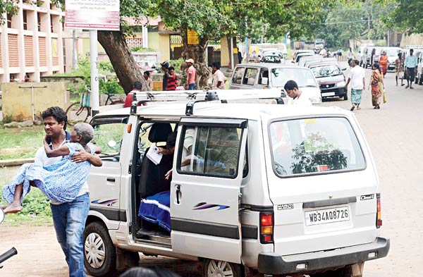 Patients using rented car to reach hospitals