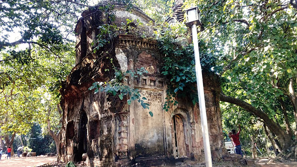 500 years old  Bishnu temple waiting for collapse 