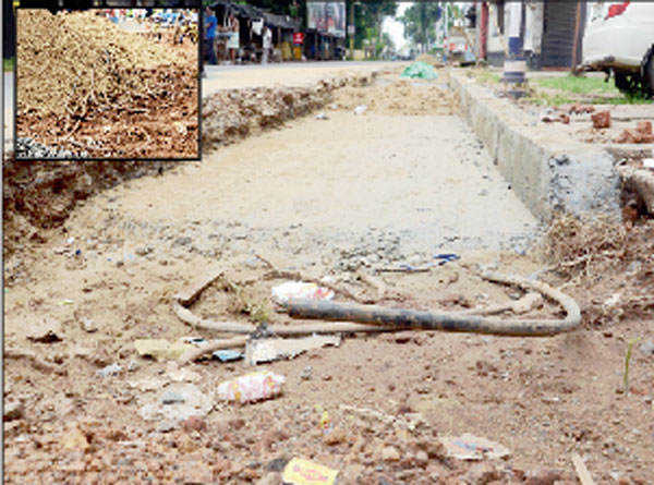 Telephone outage for digging pavement  
